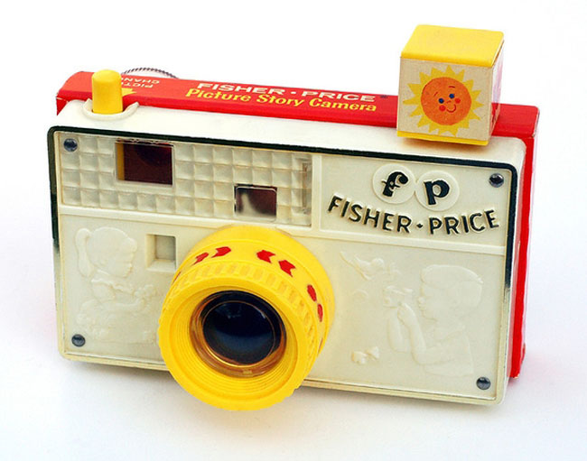 juguetes antiguos camara fotos fisher price