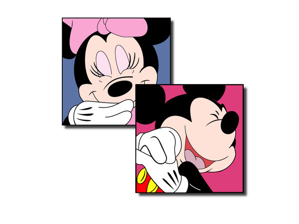 Mickey y Minnie son divertidos nombres para hámster o ratón