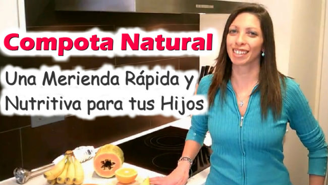 Compota de frutas exóticas para niños