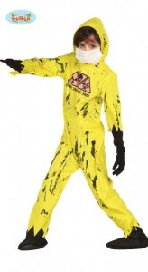 Disfraz de zombie niño nuclear para halloween